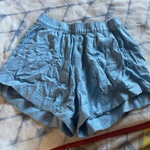 Patagonia Light Blue High Waist Shorts